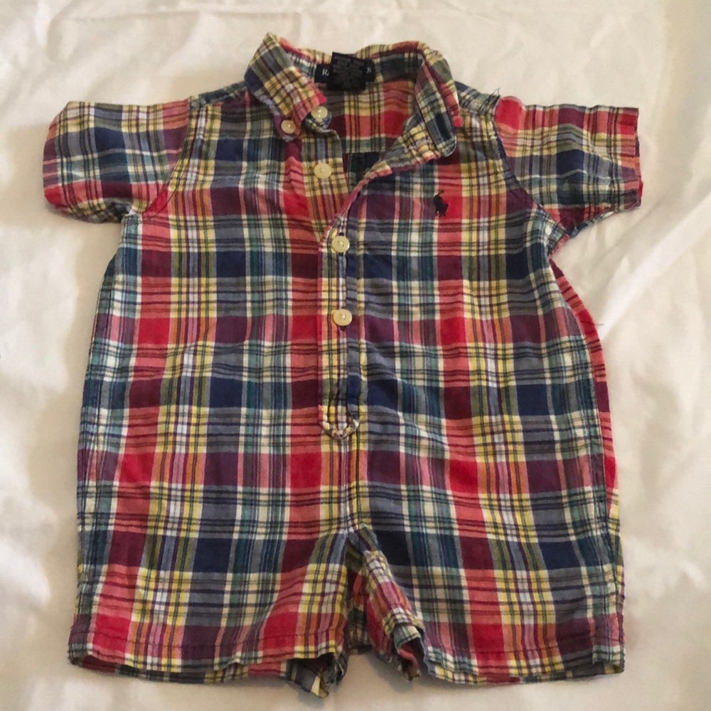 Ralph Lauren plaid sun suit